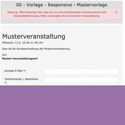 Vorlagen für Formulare